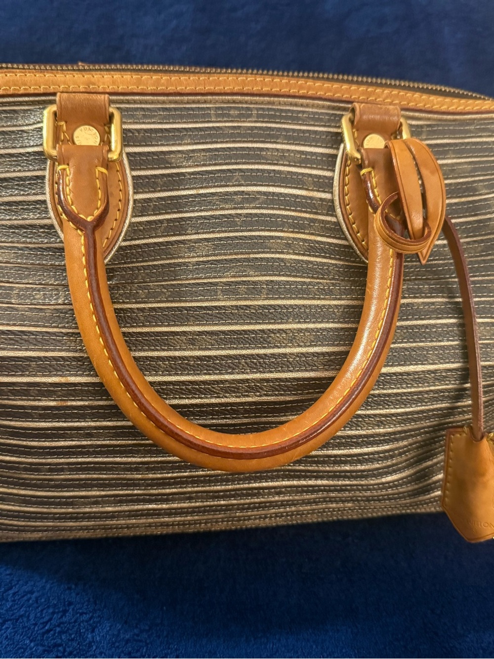 Louis Vuitton Limited Edition Monogram Eden Speedy 20 with guitar strap